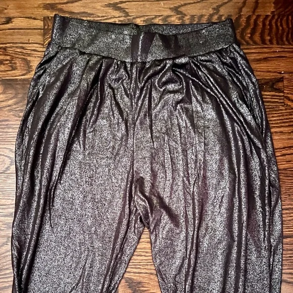 Divided Metallic Gray Pull-On Joggers - Picture 3 of 5